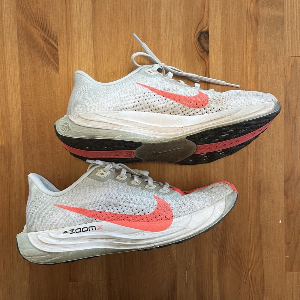 Nike Pegasus Plus 'Barely Grey/Hot Punch' Men's Size 6.5/Womens 8 FQ7262-001 - Picture 8 of 14